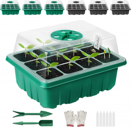 CULTIVARE - Minisera 6 tavite germinare rasaduri cu 60 celule