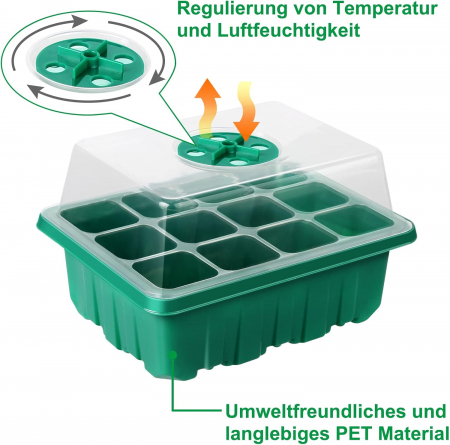 Minisera 6 tavite germinare rasaduri cu 60 celule [2]