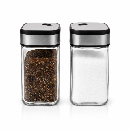 Set 24 de sticle de condimente pentru bucătărie, capac etans rotibil, 120 ml [1]