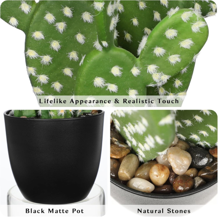 Cactus artificial în ghiveci (Euphorbia) plantă decorativă pentru casă și birou 26 cm [1]