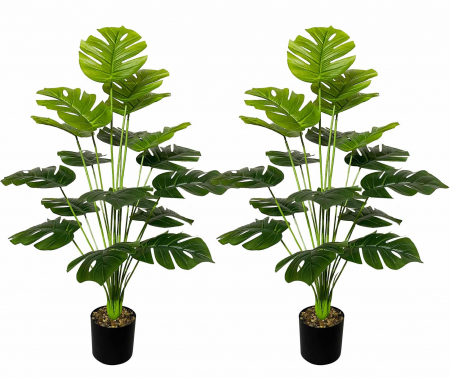 Plante artificiale - Set 2x75 cm palmieri artificiali in ghivece
