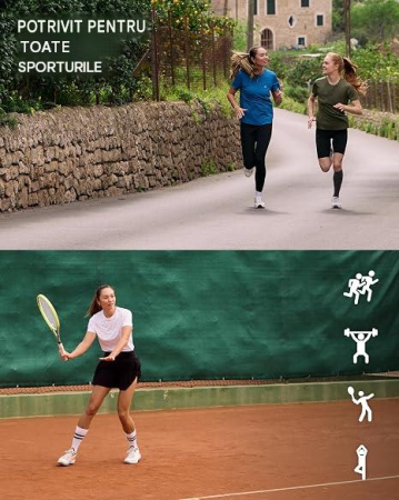 Set 2 Tricouri albastre Sport Damă DANISH ENDURANCE, Respirabile, L [3]