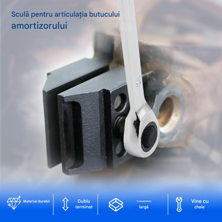 Distanțier universal pentru suspensie auto, set cu inelara cu clichet [2]