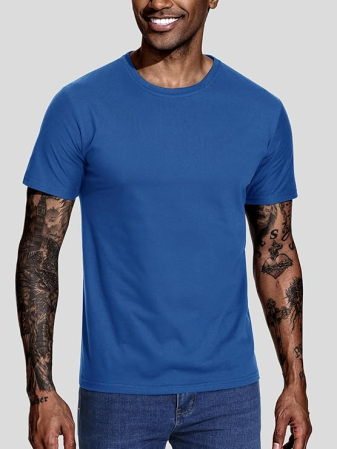 Set 5 tricouri sport respirabile pentru barbati,  Violet//Bleumarin/Verde/Alb/Galben 3XL [1]