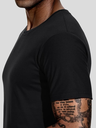 Set 5 tricouri sport respirabile pentru barbati,  Violet//Bleumarin/Verde/Alb/Galben 3XL [3]