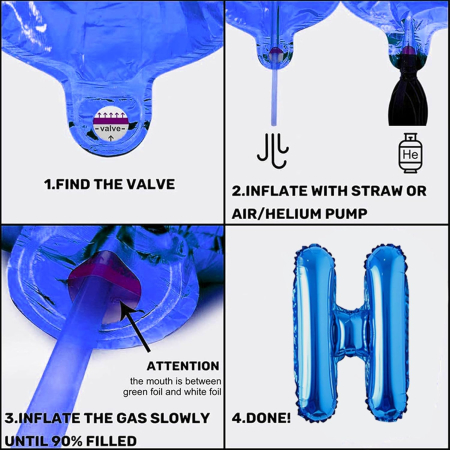 Set baloane pentru evenimente aniversare 40 ani, 98 piese [3]