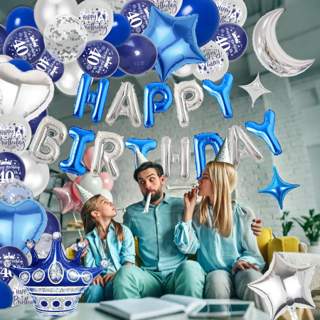 Set baloane pentru evenimente aniversare 40 ani, 98 piese [5]