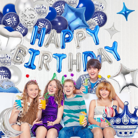 Set baloane pentru evenimente aniversare 16 ani, 98 piese [5]