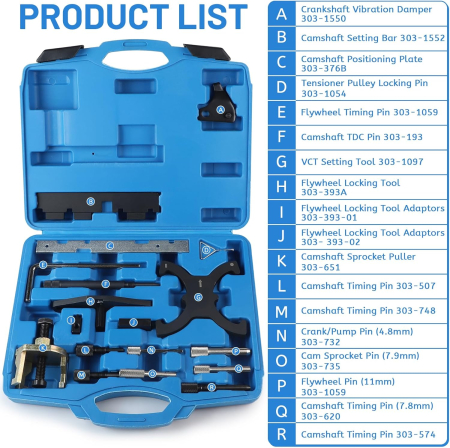 Set cale distributie compatibil cu Ford Mazda 1.4 1.8 2.0 Di/TDDTI/TDDi Eco-Boost 1.6 Ti-VCT 1.5/1.6 2.0 TDCi Bisenya [4]