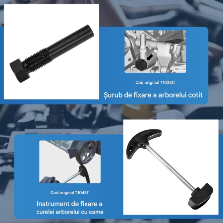 Set cale distributie pentru WV EA211 1.0L 1.2L 1.4L 1.6L FSI TSI TFSI, set 6 buc [3]
