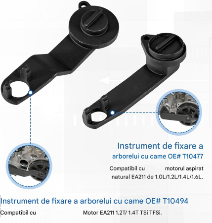 Set cale distributie pentru WV EA211 1.0L 1.2L 1.4L 1.6L FSI TSI TFSI, set 6 buc [2]