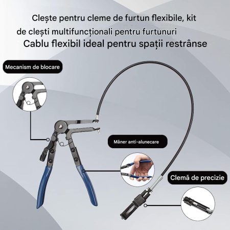 Set de clești pentru cleme de furtun 9 piese pentru utilizare auto [3]