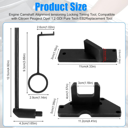 Set cale distributie Peugeot Citroen Opel 1.2, OEM: 0109-2BJ-0109-20109-2CJ-0109-2D [1]