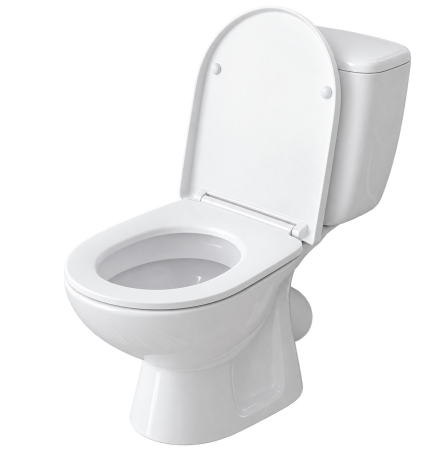 Accesorii vase de toaleta - Capac WC Universal cu Închidere Soft, D-Shape, Duroplast Alb, Quick Release, Montare de Sus, 150 kg