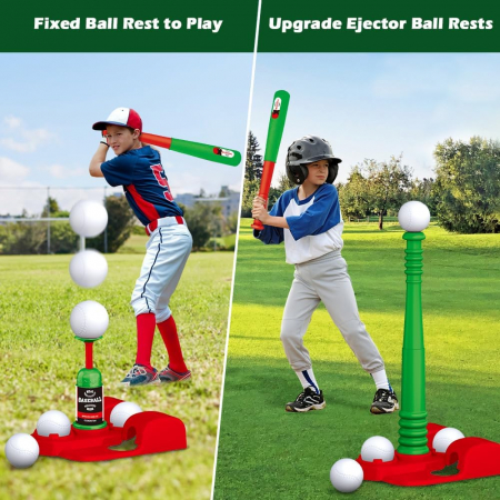 Set complet de jucarie Baseball cu bata, tinta, suport pop-up, bile 3-12 ani [1]