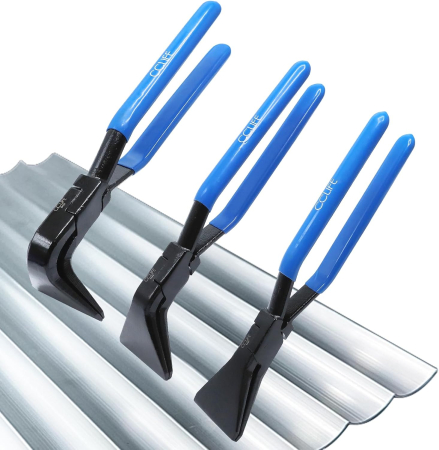 SCULE - Set de 3 clesti labastri pentru indoit tabla, manere antiderapante 275 mm, otel carbon