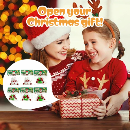 Set de 6 jucarii antistres Squishy cu modele de Craciun [4]