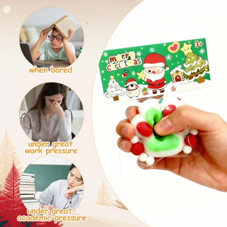Set de 6 jucarii antistres Squishy cu modele de Craciun [3]