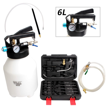 Dispozitiv de schimbare a uleiului cutiilor automate cu aer comprimat 6L cu 15 adaptoare [4]