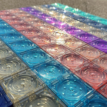 Set de constructie 3D, 56 elemente magnetice, design poliprezent, culori inspirate din galaxie, pentru copii 3+ ani [5]