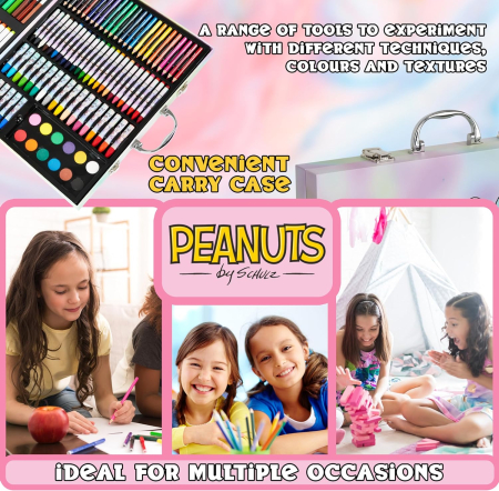 Set de pictura si colorat cu acurele, creioane colorate, vopsele, 150 piese [4]