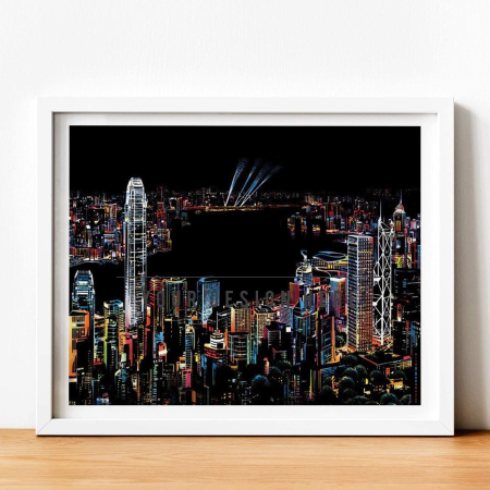 Fișe de activități DIY pentru adulți și copii, desene pentru răzuit, Tokyo, Canada și Victoria, 3x40,5 x 28,5 cm [5]