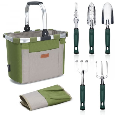 Accesorii unelte gradinarit - Set de scule de grădină HappyPicnic cu 11 unelte