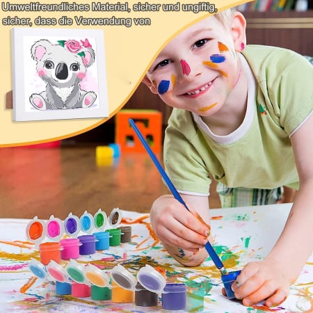 Set pictura Koala cu rama lemn 20x20 cm [6]