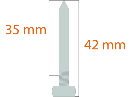 Set rola de aerare cu spini 56x17x19cm si talpi cu cuie pentru pardoseli epoxilice de nivelare [7]