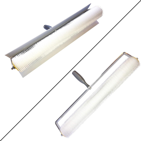 Set rola de aerare cu spini 56x17x19cm si talpi cu cuie pentru pardoseli epoxilice de nivelare [1]