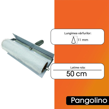 Set rola de aerare cu spini 56x17x19cm si talpi cu cuie pentru pardoseli epoxilice de nivelare [5]