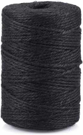 SFORI - Sfoara din iuta neagra impletita, 2mm grosime, 100m