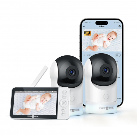ACCESORII NOU NASCUTI - SISTEM MONITORIZARE COPII 2 CAMERE-RESIGILAT