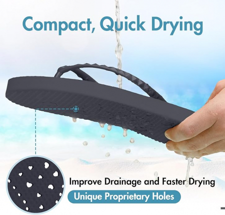 Slapi de vara usori, cu separator deget, negri, marimea 37/38 [2]