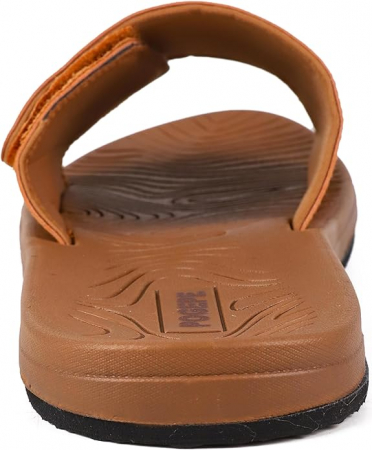 Slapi eleganti cu fixare velcro, talpa din spuma EVA cu elasticitate ridicată, impermeabili, anti-alunecare, Maro 42 [4]