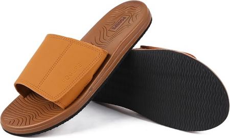 Slapi eleganti cu fixare velcro, talpa din spuma EVA cu elasticitate ridicată, impermeabili, anti-alunecare, Maro 41 [6]