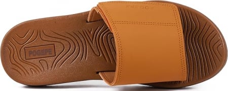Slapi eleganti cu fixare velcro, talpa din spuma EVA cu elasticitate ridicată, impermeabili, anti-alunecare, Maro 42 [1]