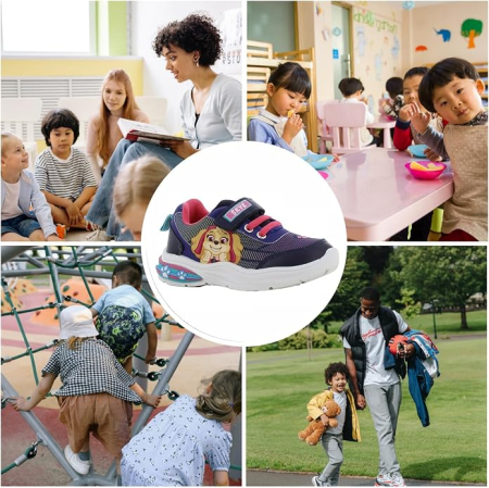 Sneakers Fete Leomil Paw Patrol Skye, cu LED în Talpă, Luminoși, 28 [1]
