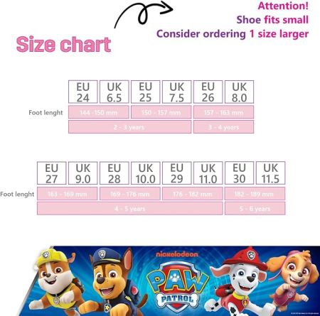 Sneakers Fete Leomil Paw Patrol Skye, cu LED în Talpă, Luminoși, 28 [3]