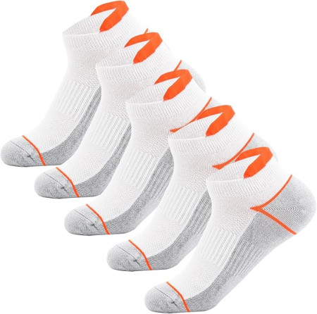 sosete - Sosete sport unisex pe glezna, set 12 perechi albe marimea 34-43, bumbac, elastan