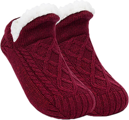 sosete - Sosete termice groase de iarna, din lana, antiderapante, 35-39