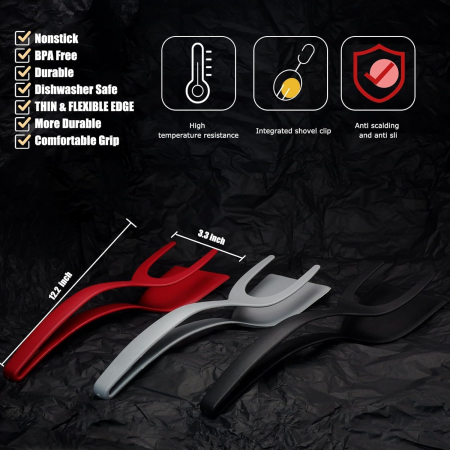 Spatula din silicon pentru intors friptura pe gratar sau in tigaie [2]