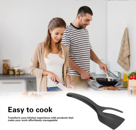 Spatula din silicon pentru intors friptura pe gratar sau in tigaie [6]