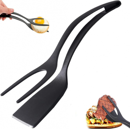Polonice, linguri si clesti de bucatarie - Spatula din silicon pentru intors friptura pe gratar sau in tigaie