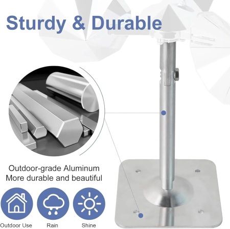 Sperietoare de pasari din aliminiu cu rotatie reflexiva de 360° pentru balcon, gradina, curte [4]