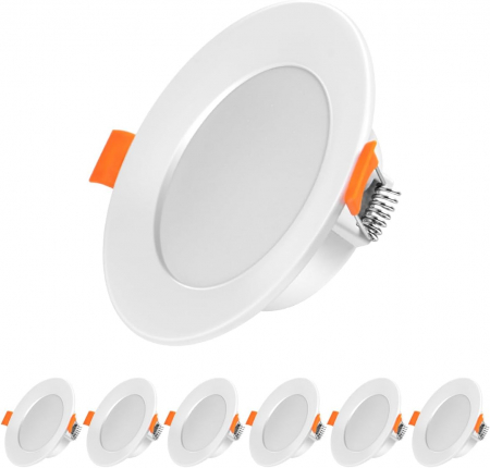 CASA SI GRADINA - Spot LED încastrat, 230 V, 6000 K, 700 Lm, Spoturi LED, 75/100 mm, set 6 bucati