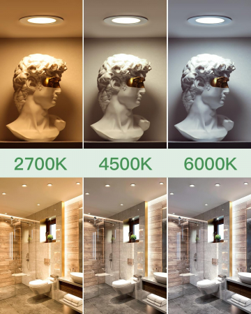 Spot LED încastrat, 230 V, 6000 K, 700 Lm, Spoturi LED, 75/100 mm, set 6 bucati [6]
