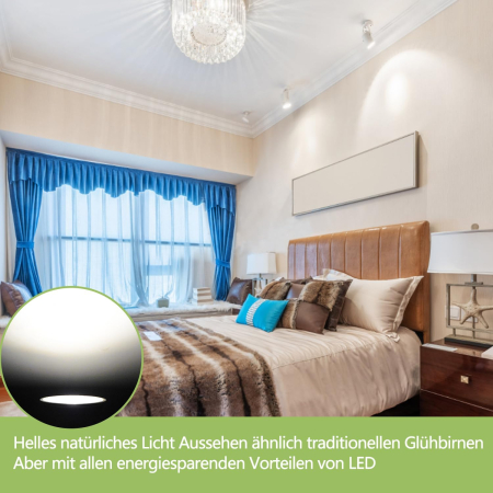 Spoturi LED E27 GU10 încastrate, 230 V, 5 W, 550 Lumen, 3000 K, set 6 bucati [5]