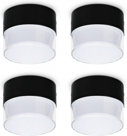 LAMPI PLAFON - Spoturi rotunde de plafon 4x12W, 1200lm, 3 tente culoare