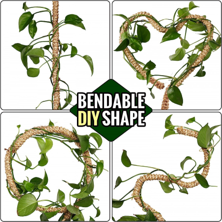 Stalpi ajustabili pentru sprijin plante de casa, set 3x76 cm [5]
